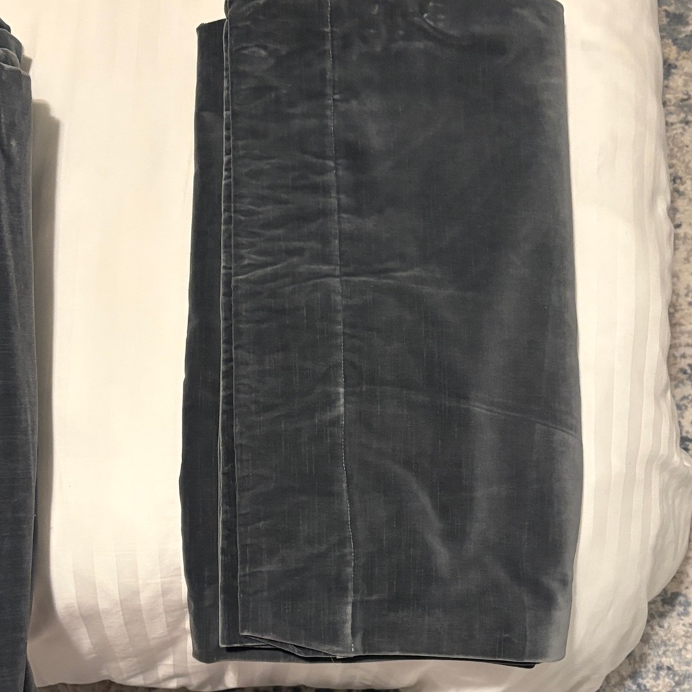 Restoration Hardware 2 panels Velvet Curtain. - Picture 6 of 7